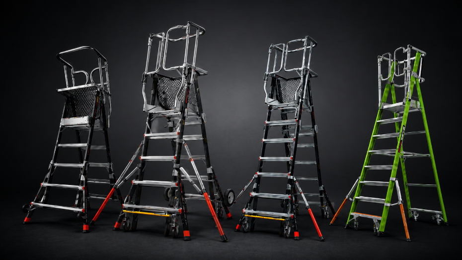 Cage Little Giant Ladders : Safer Elevated Work for Technicians and Contractors